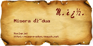 Misera Édua névjegykártya
